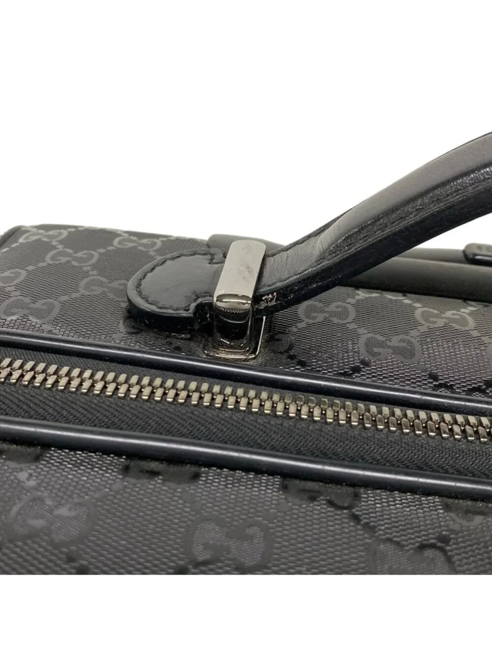 Gucci Travel Bag Imprime Black Diamond No Lock Leather
